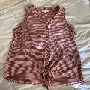 Rose+Olive Sleeveless Top